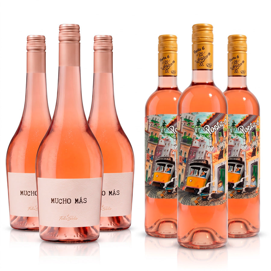 Porta 6 Rosé vs Mucho Más Rosé 12 Bottles Case